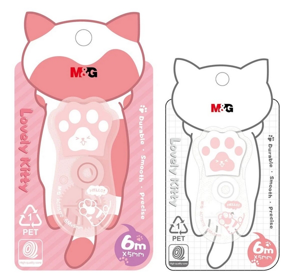 Korektor w taśmie 6m x 5mm kocia łapka, Lovely Kitty  MG ACT75172